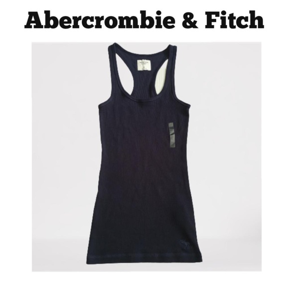 Abercrombie & Fitch Tops - Abercrombie & Fitch Ribbed Dark Navy Racerback Tank Top in an XSmall